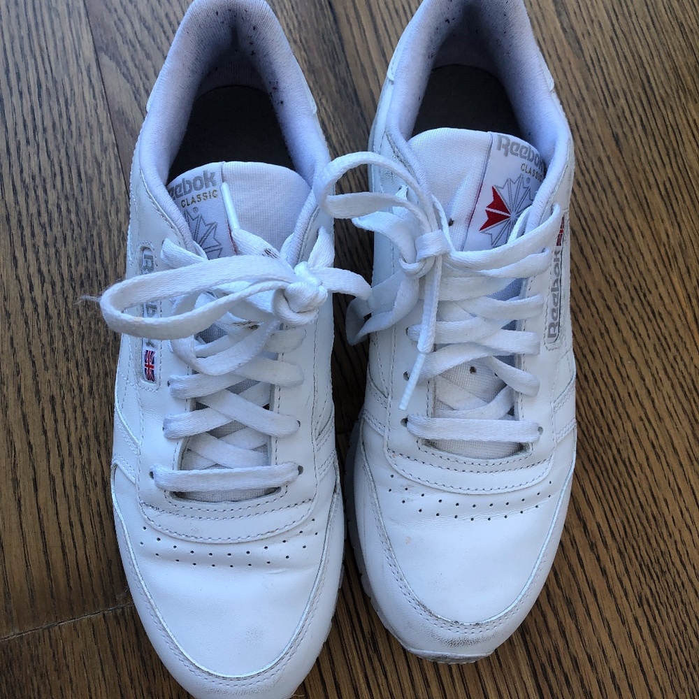 Reebok White Classic Leather Women's Sneakers